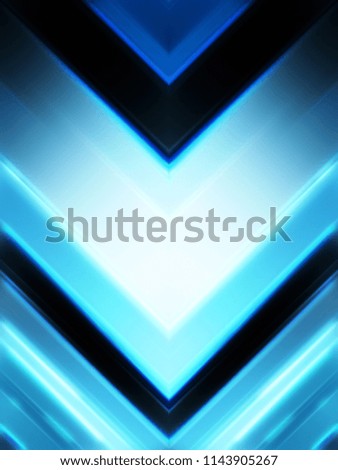 Abstract shining geometric lights background. Fractal symmetric graphic illustration.