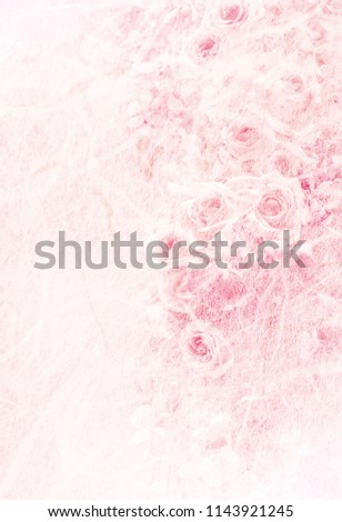 Unfocused blur rose petals, roses flowers in mulberry paper soft blur for background style pastel tones Royalty-Free Stock Photo #1143921245