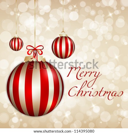 Elegant and Light Merry Christmas background Royalty-Free Stock Photo #114395080