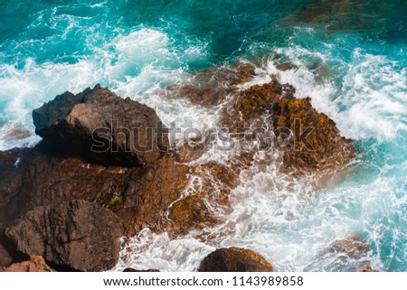 cabo de gata spain sea blue rocks