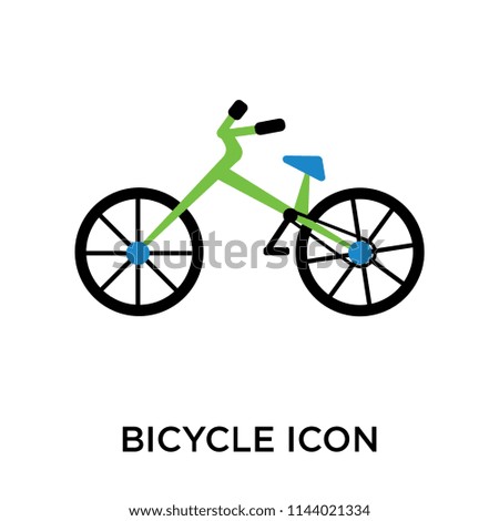Bicycle icon vector isolated on white background for your web and mobile app design, Bicycle logo concept