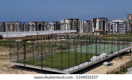 new football field in the suburbs of Alanya