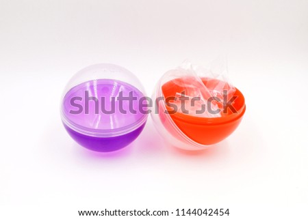 Gashapon, toy in a ball Royalty-Free Stock Photo #1144042454