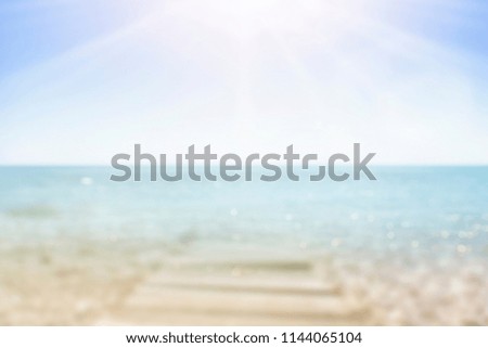 Blur beautiful abstract sea background