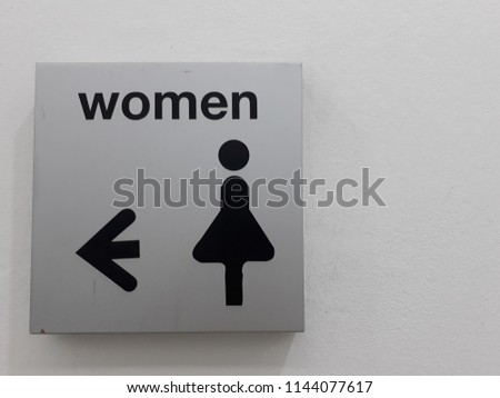 the women's toilet sign in the park