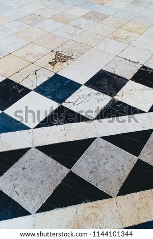 Stone tile floor texture