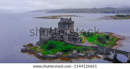 Eilean Donan Castle at Loch Duich in Scotland