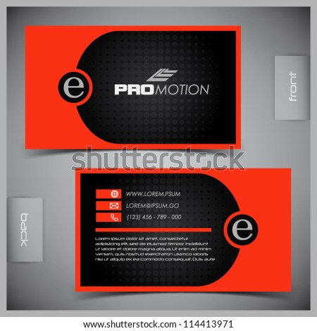 Vector abstract creative business cards (set template) Royalty-Free Stock Photo #114413971