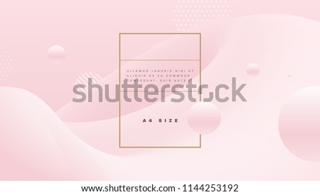 Abstract pink background with beautiful liquid fluid for cosmetics cream posters, placards and brochures. Eps10 vector illustration. Royalty-Free Stock Photo #1144253192