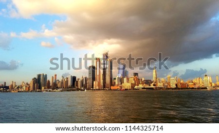 Manhattan Midtown Skyline at dusk..