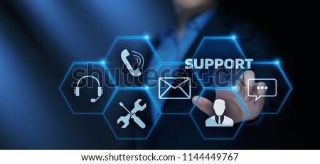 Technical Support Center Customer Service Internet Business Technology Concept. Royalty-Free Stock Photo #1144449767