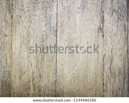 Abstract, Texture and Grunge Background of color stain, off white peeling paint on old wood plank wall