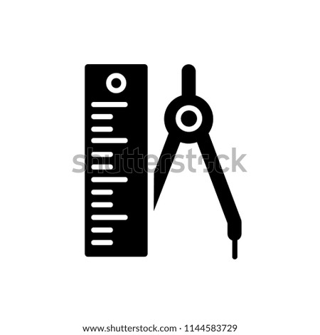 ruler icon vector template
