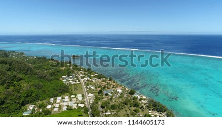 lagoon landscape in French Polynesia