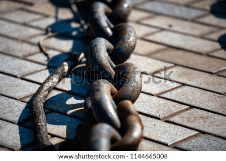 Rusty Chains at Dock