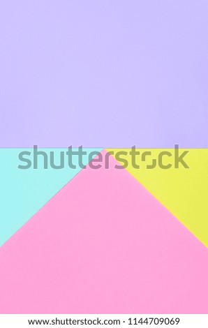 Texture background of fashion pastel colors. Pink, violet, yellow and blue geometric pattern papers. minimal abstract