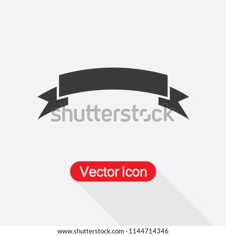 Banner Icon, Ribbon Icon Vector Illustration Eps10