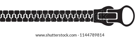 Zipper silhouette – stock vector Royalty-Free Stock Photo #1144789814
