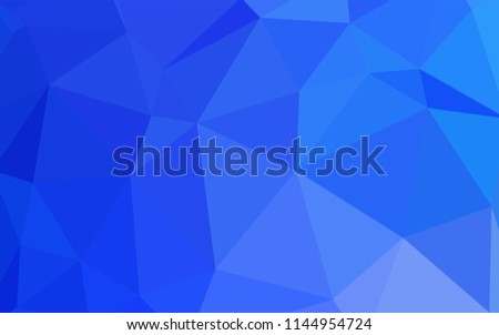 Light BLUE vector abstract polygonal pattern. Colorful illustration in polygonal style with gradient. Best triangular design for your business.