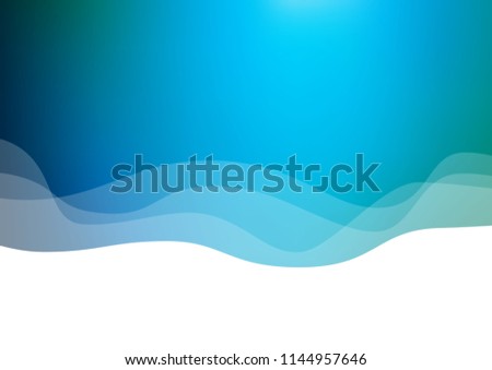 Light Blue, Green vector template with lines, ovals. A sample with blurred bubble shapes. Marble design for your web site.