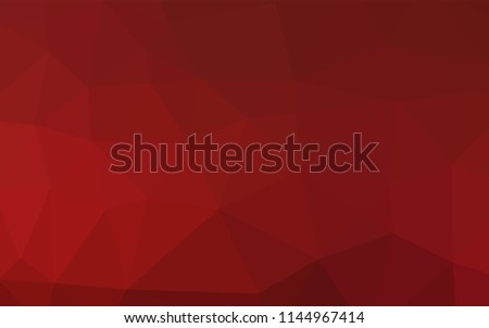 Light Red vector polygonal template. Modern geometrical abstract illustration with gradient. The polygonal design can be used for your web site.