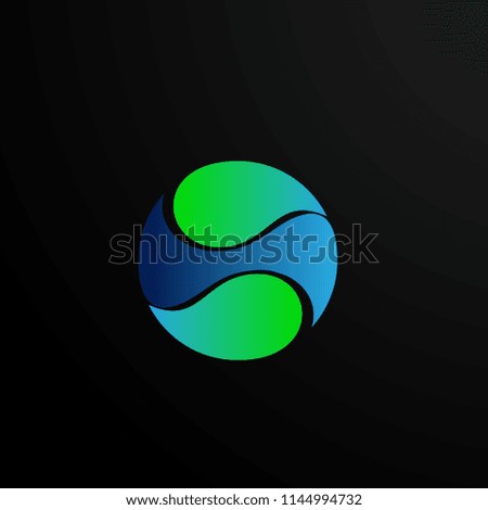 nature technology vector logo, symbol, sign, or mark for environment company