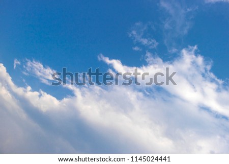 Blue sky white clouds ,Abstract nature ,Textured pattern background