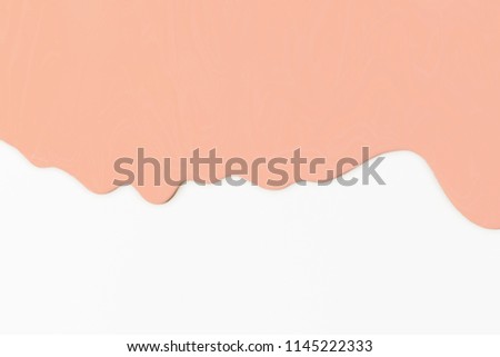 pink paint texture on white canvas. Minimalistic background with copy space. Creative concept.