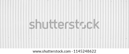 Zinc wall background, Zinc metal sheets texture background. Image size for panoramic banner. Royalty-Free Stock Photo #1145248622