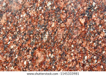 Texture of polished granite