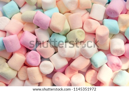 Colorful marshmallow background