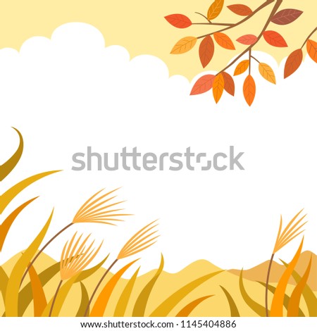 Autumn nature landscape background