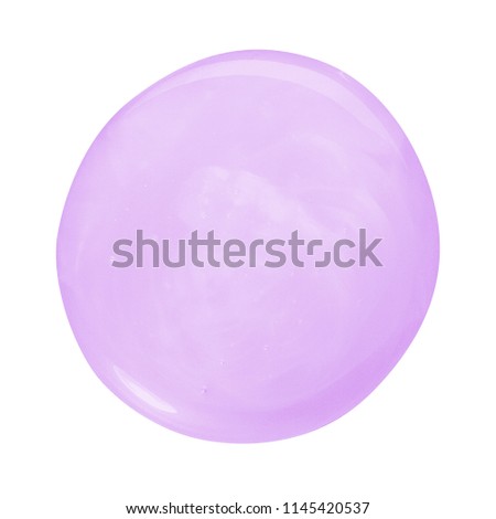 Sample of make up product, cosmetics smear or drop isolated on white
