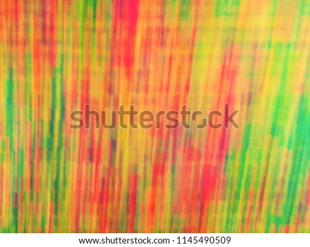 Motion blurred Multicolor Abstract background with abstract smooth lines. Abstract background of Red, Yellow, Blue, Green, Purple, Orange and Pink color. 