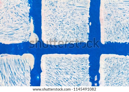 Blue painted abstract background