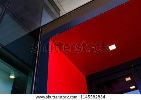 Red Black And Blue Ceiling Royalty-Free Stock Photo #1145582834