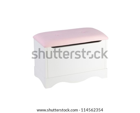 A cute stool chair designed to have a box under the seat for keeping stuffs