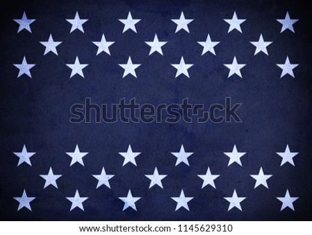 USA stars on blue background 