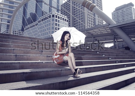 Young Thai woman in Bangkok thailand