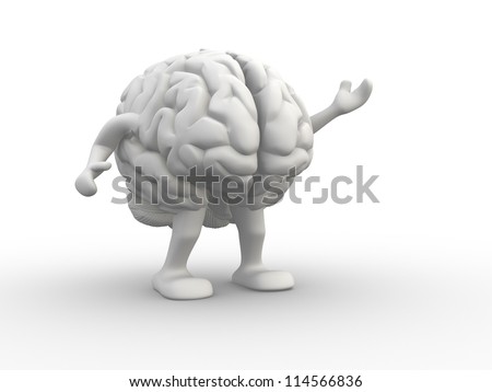 Brain. This is a 3d render illustration