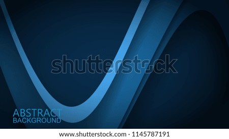 Modern Blue Curve Vector Background 
