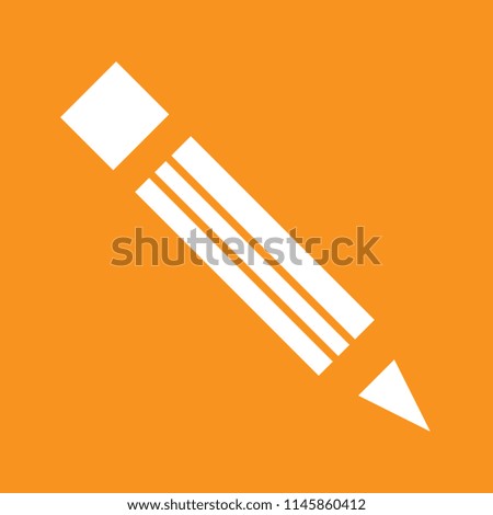 pencil icon, stock vector illustration, EPS10.