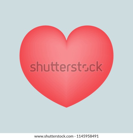 Heart icon vector for decoration