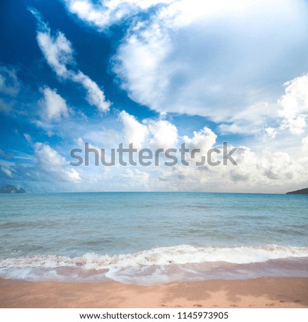 Beautiful sky and tropical beach