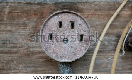 Old wall outlet