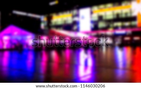 Abstract background of a blur Christmas market. Abstract christmas background with blur. Boke