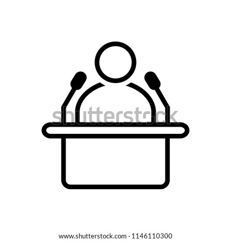 Vector icon for speaker Royalty-Free Stock Photo #1146110300