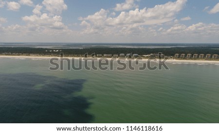 Beach and Shoreline Aerial View