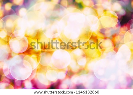 Bright light spots abstract bokeh blurred texture background