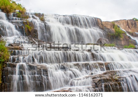 The biggest waterfall in Duc Trong- Lam dong - Viet nam, Pongour waterfall 